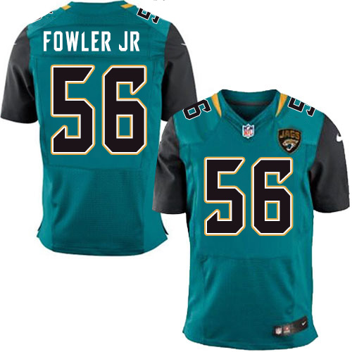 Men's Elite Dante Fowler Jr Nike Jersey Teal Green Home - #56 NFL Jacksonville Jaguars